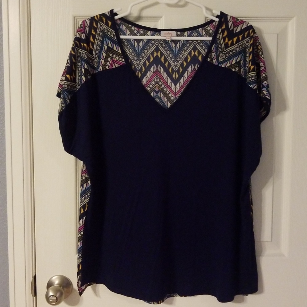 Pixley Mixed Material Tshirt